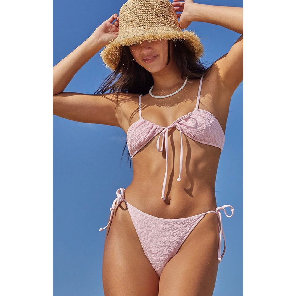 Pacsun Pink Foxglove String Bikini Swimsuit Size Medium